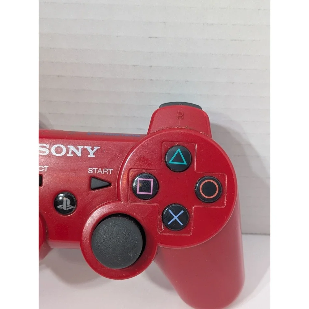 Sony Playstation 3 PS3 Sixaxis DualShock Controller Red Genuine CECHZC2U